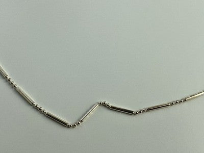 925 Sterling Silver Necklace Chain "Charm" Italy 30.3 In
