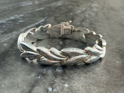 Vintage 925 Sterling Silver Bracelet Italy Milor