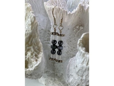 925 Sterling Silver Jewelry Glass Earrings