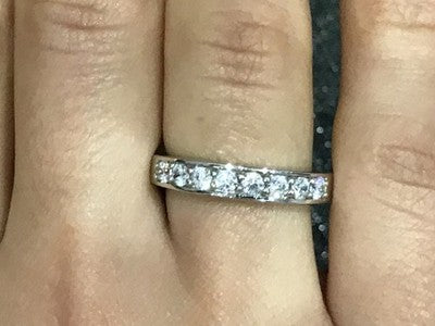 925 Sterling Silver CZ Ring Size 6.5