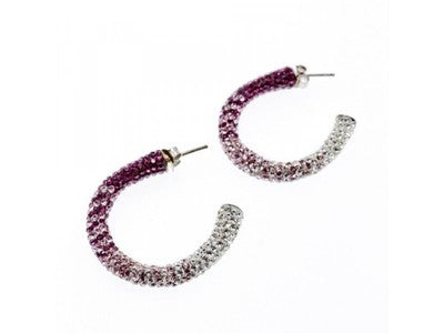 925 Sterling Silver Multicolor CZ Stud Earrings