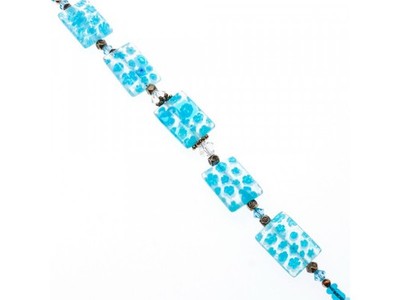 925 Sterling Silver Jewelry Glass Bracelet