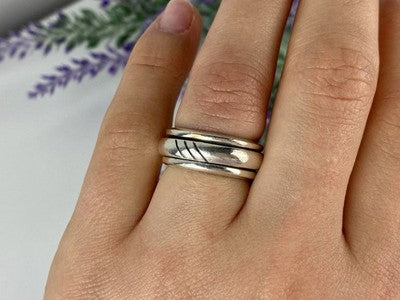 925 Sterling Silver "Spinner" Ring Size 6.5