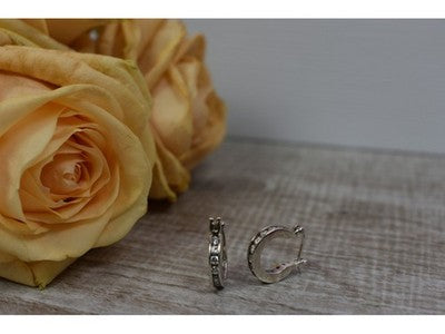925 Sterling Silver CZ Classic Earrings Thailand