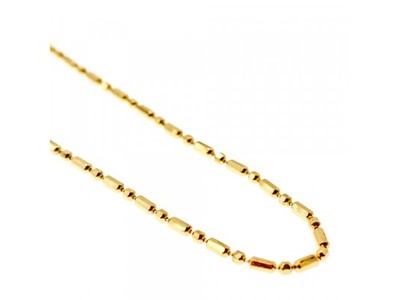 925 Sterling Silver Gold Plated Necklace Italy 39.4 in