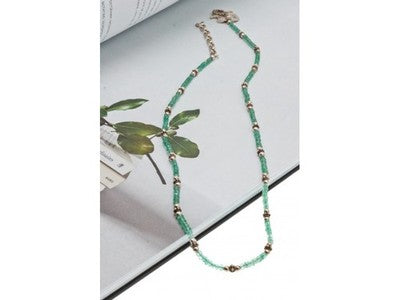 925 Sterling Silver Green Jade Necklace
