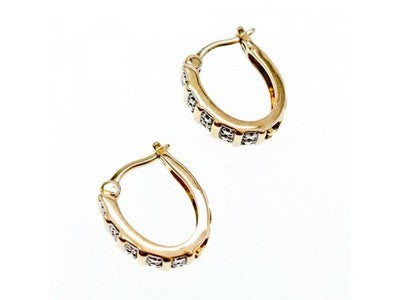925 Sterling Silver Gold Plated Earrings