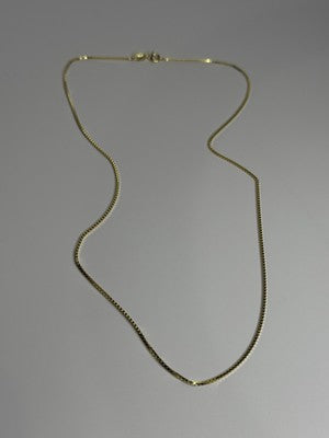 925 Sterling Silver Gold Plated Chain Length 18 Inch