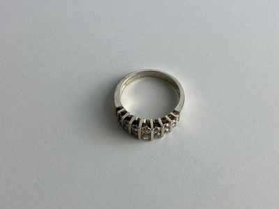 925 Sterling Silver CZ Ring Size 11.75