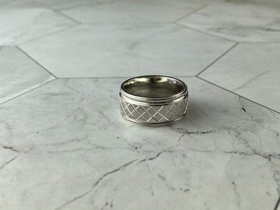 925 Sterling Silver "Spinner" Ring Size 8.5