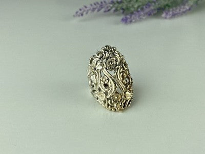Vintage 925 Sterling Silver Ring Size 7.5