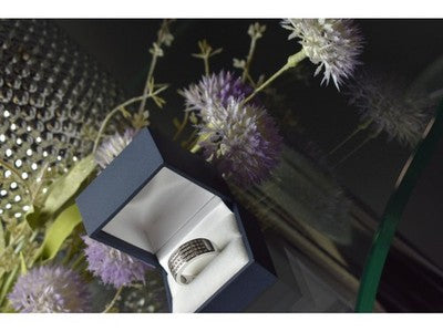 925 Sterling Silver CZ Band Ring Size 10