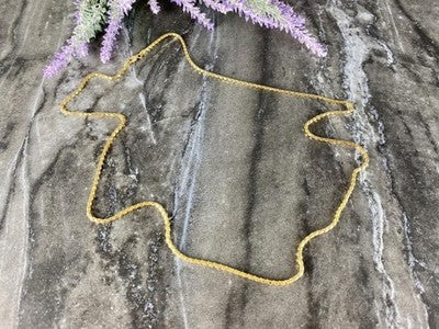 925 Sterling Silver Gold Plated Chain Milor Italy 30.3 In