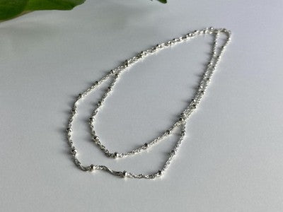 925 Sterling Silver Necklace Italy 29.9 in