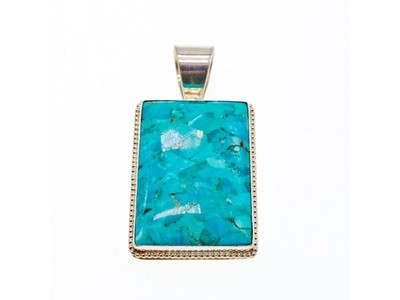 925 Sterling Silver Turquoise Pendant