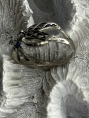 Dragonfly 925 Sterling Silver Ring Size 9