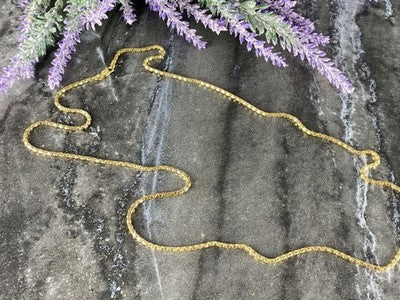 925 Sterling Silver Gold Plated Chain Milor Italy 30.3 In