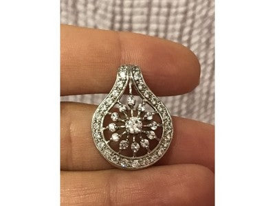 925 Sterling Silver CZ Pendant