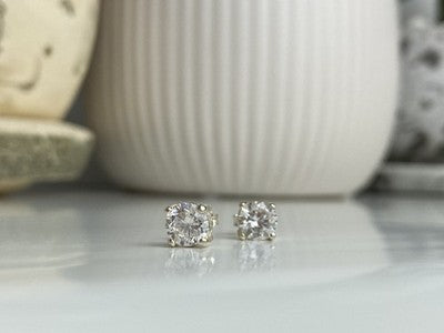 925 Sterling Silver CZ "Shine" Stud Earrings