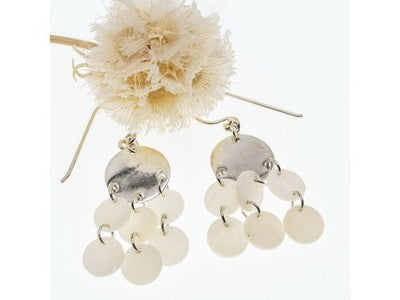 925 Sterling Silver Mother OF Pearl Earrings