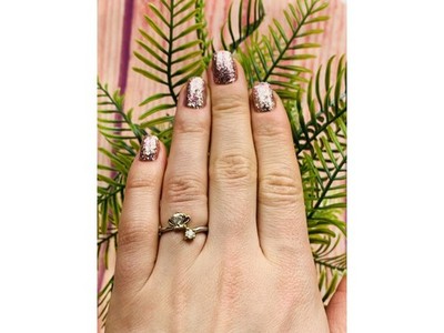 925 Sterling Silver CZ "Crown" Ring Size 6.5