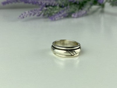 925 Sterling Silver "Spinner" Ring Size 6.5