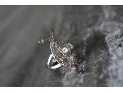 925 Sterling Silver Goshenite Ring Size 6.5