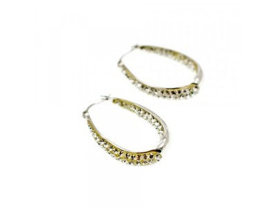 925 Sterling Silver CZ "Glitter Drops" Earrings