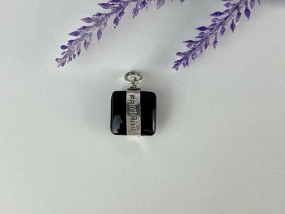 925 Sterling Silver Onyx Friends Pendant