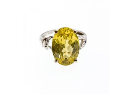 925 Sterling Silver CZ Ring Size 6.5