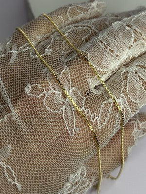 925 Sterling Silver Gold Plated Chain Length 18 Inch