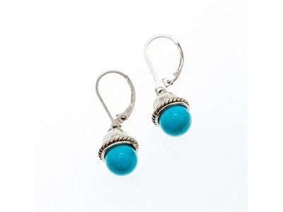 925 Sterling Silver Turquoise Earrings