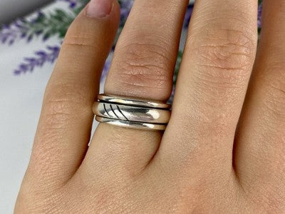 925 Sterling Silver "Spinner" Ring Size 6.5