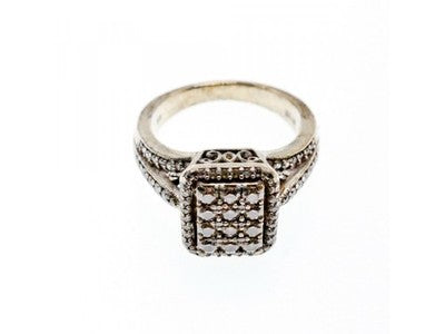 925 Sterling Silver CZ Ring Size 7