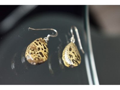 925 Sterling Silver Leopard Jasper Earrings