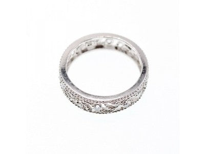 925 Sterling Silver CZ Band Ring Size 5.5; 6.5