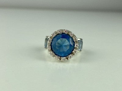 925 Sterling Silver CZ Ring Size 6.5
