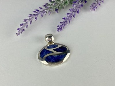 925 Sterling Silver Sodalite Pendant