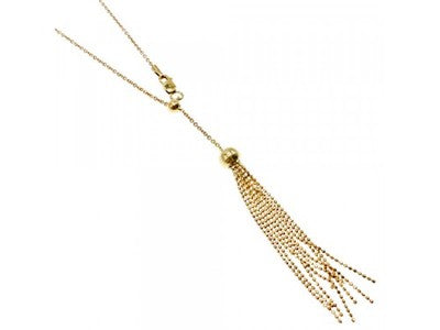 925 Sterling Silver Gold Plated Necklace - Chain  Italy
