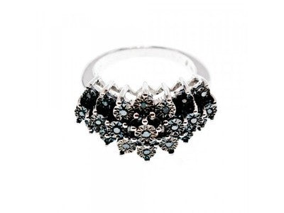 925 Sterling Silver Spinel Ring Size 8