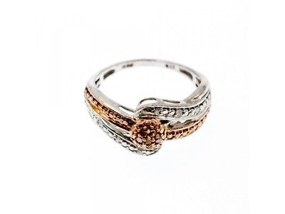925 Sterling Silver Heliodor & White Beryl/Goshenite Ring Size 7