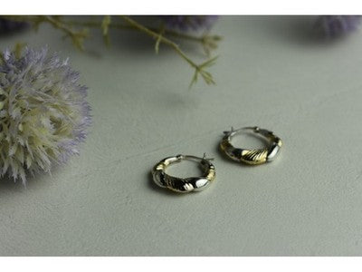 925 Sterling Silver Gold Plated Earrings