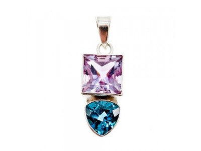 925 Sterling Silver Tourmaline Pendant