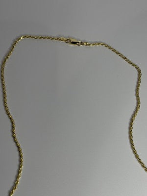 925 Sterling Silver Gold Plated Chain Length 18 Inch