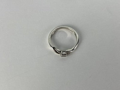 925 Sterling Silver White Sapphire Ring Size 6.5