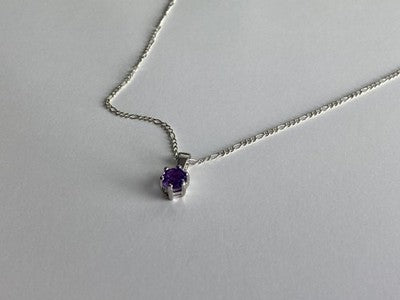 925 Sterling Silver Iolite Chain With Pendant