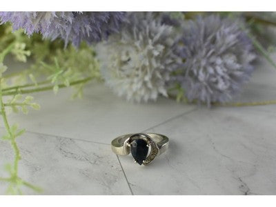 925 Sterling Silver Spinel & Quartz Ring Size 6.5