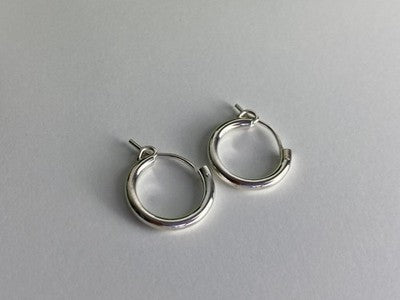 925 Sterling Silver Hoops Earrings