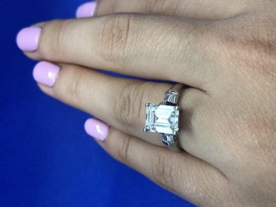 925 Sterling Silver CZ Ring Size 6.5