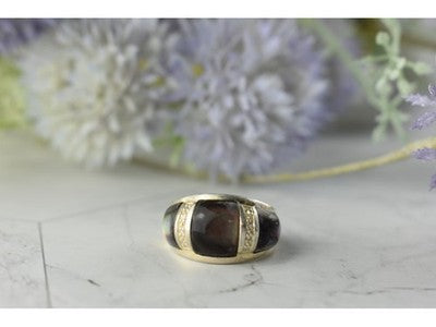 925 Sterling Silver Mother OF Pearl Ring Size 8